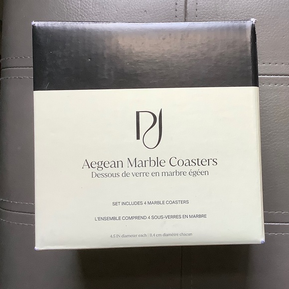 Aegean Marble Coasters 4x BNIB - Picture 3 of 3